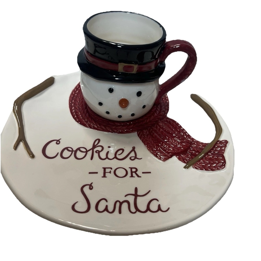 St. Nicholas Square® Yuletide 2-Pc. Snowman Cookies for Santa Set - Picture 6 of 14